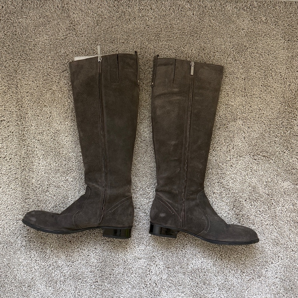 Nine West Gray Suede Boots